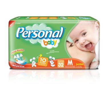 Imagem de Fralda Descartável Personal Baby Jumbo M 32 Unidades