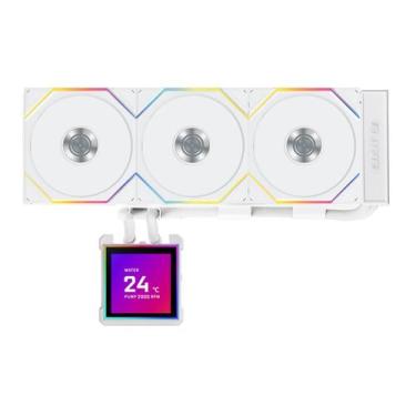 Imagem de Water cooler 360mm lian li hydroshift ii lcd-s 360tl, display lcd, whi