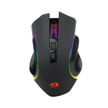 Imagem de Mouse gamer redragon griffin pro, rgb, usb/wf/blt, 4800dpi, 7 botões, 