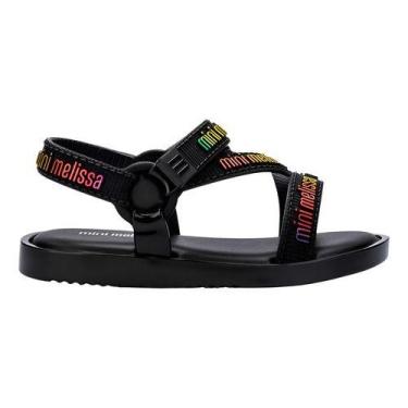 Imagem de Sandália Mini Melissa Stripes M Lover 35955 -, Preto, 28