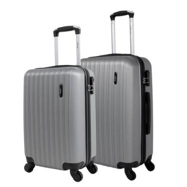 Imagem de Kit de malas de viagem P e M Londres Swiss Move, Prata