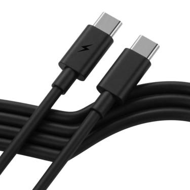 Imagem de Cabo USB Tipo-C MDM Blindado Turbo Dados Alta Velocidade Preto 1 Metro
