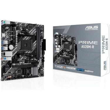 Imagem de Placa-mãe Asus Prime A520M-R AMD AM4 DDR4 Micro-ATX Slot M.2