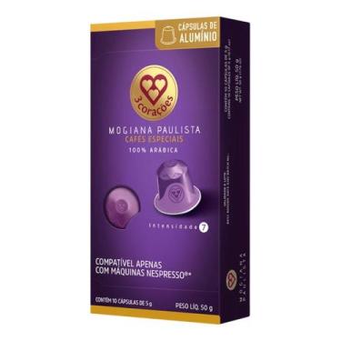 Imagem de Café capsula 3corações mogiana paulista aluminio ver 2 10x5g - 3 CORAÇ