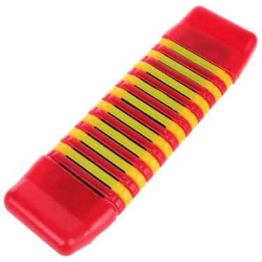Imagem de Instrumento de Percussão HANABASS Kokiriko de Plástico Vermelho 27x8x2