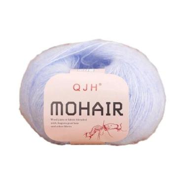 Imagem de Fio De Mohair Acrílico Macio E Quente, 6 Pacotes De 150g Para Tricô Ar