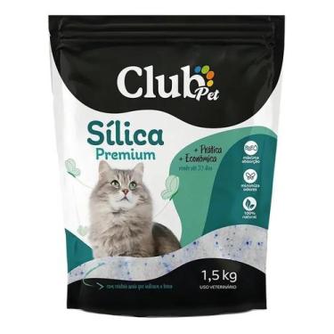 Imagem de Areia Higiênica Sílica Premium Grossa Para Gatos Da Club Pet - Congrat