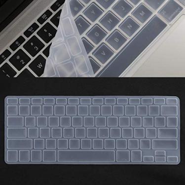 Imagem de LIYONG Capa para celular protetor de teclado película de gel de sílica para MacBook Pro 13/15 e Air 13 (A1466/A1502/A12780/A1286) Capas de bolsas (Cor: Branca)