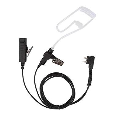 Imagem de Fone de ouvido com tubo de ar de 2 pinos, fone de ouvido Walkie Talkie com microfone PTT para Motorola Radio