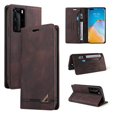 Imagem de For Huawei P40 Pro Skin Feel Anti-theft Brush Horizontal Flip Leather Case with Holder & Card Slots & Wallet