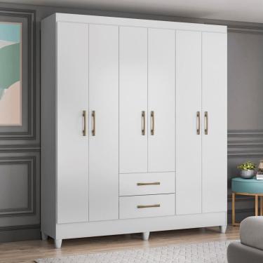 Imagem de Guarda Roupa Casal 6 Portas 2 Gavetas Panamá Moval