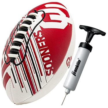 Imagem de Franklin Sports Oklahoma Sooners Football – Mini futebol juvenil – 21,5 cm – Textura de aderência fácil – Perfeito para crianças!