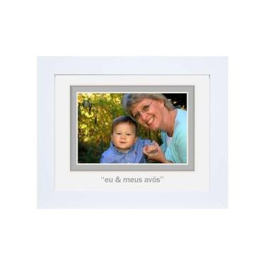 Imagem de Porta-Retrato Baby Decor Avós Branco 10X15cm - Kapos
