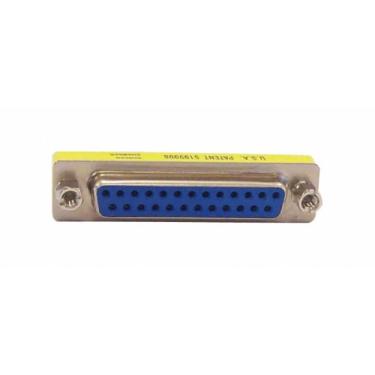 Imagem de Your Cable Store DB25 Adaptador fêmea/fêmea de porta serial de 25 pinos trocador de gênero RS232, 1 Pack