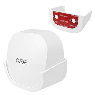 Imagem de Suporte de parede sem parafusos para eero 6 Dual-Band mesh Wi-Fi 6 Roteador, sem necessidade de ferramentas, fácil de instalar, sem perfuração, forte suporte adesivo VHB da HOLACA (1 pacote)