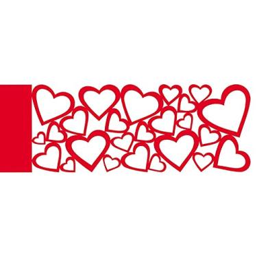 Imagem de Stencil de Acetato para Pintura OPA 10 x 30 cm - 490 Negativos Coração