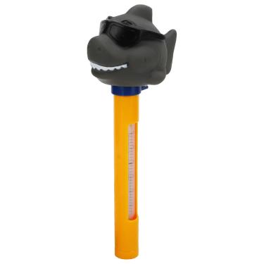 Imagem de Term?metro de piscina,¨®culos de sol flutuantes de 30-120 ¡ãF Tubar?o Term?metro flutuante de piscina Acess¨®rios de piscina Term?metro de aqu¨¢rio para banheiras de hidromassagem, term?metro de pis