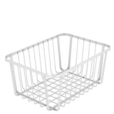 Imagem de Cesto de Aço Carbono Metalla Branco 35X25X15CM