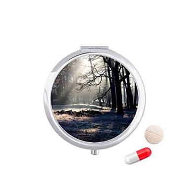 Imagem de Caixa de comprimidos Green Forestry Science Nature Scenery Pocket Medicine Storage Box Dispenser recipiente