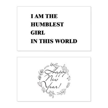 Imagem de Cartão de felicitações I Am The Humblest Girl Ano Novo Festival Bless Message Present