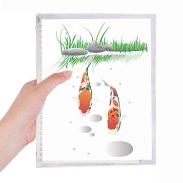 Imagem de Caderno de Peixe Chinês para Casal Tradition com Folhas Soltas e Diário Recarregável