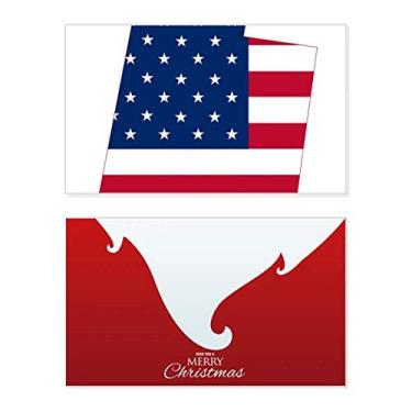Imagem de Utah America Mapa dos EUA Estrelas Listras Bandeira Feriado Feliz Natal Cartão de Parabéns Mensagem de Natal