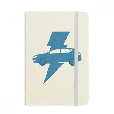 Imagem de Caderno com estampa ambiental de veículos energéticos, capa dura de tecido, diário clássico