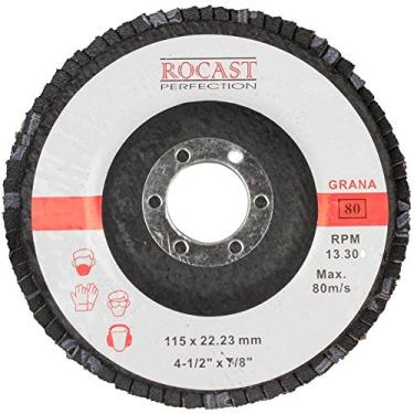 Imagem de Disco Flap de 115 x 22 mm com Grão 80 para Metal-ROCAST-102.0003