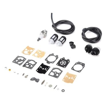 Imagem de Jimfoty Kit de filtro de reparo de carburador, kit de filtro de reparo de carburador adequado para FS36 FS40 FS44 reposição de aparador de grama 2 lâmpadas de primeira linha, 2