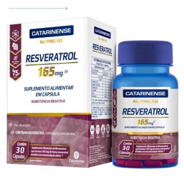Imagem de Suplemento Alimentar Resveratrol 165Mg 30 Cápsulas - Catarinense Pharm