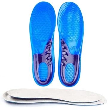 Imagem de Palmilha Ortopédica Anatomica Silicone Gel Alívio De Dor Calcanhar, Esporão, Fascite Tamanho Unico Ajustável (36 a 41)