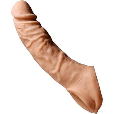 Imagem de Capa Peniana em Sexy capa peniana extensora em ultra macio e grossa brinquedos sexuais masculinosCapas para PênisA4F