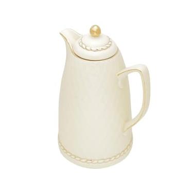 Imagem de Garrafa Térmica Wolff em Porcelana Renda Creme - 900ml
