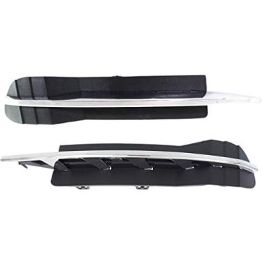 Imagem de Para Chevy Malibu Capa de Farol de Nevoeiro 2008 09 10 11 2012 Par/Conjunto Externo do Lado do Motorista e do Passageiro | LS/LT | Primed | GM1038114 + GM1039114 | 25905343 + 25905344