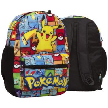 Mochila Escolar Bolsa Pikachu Pokémon Fofo Cute