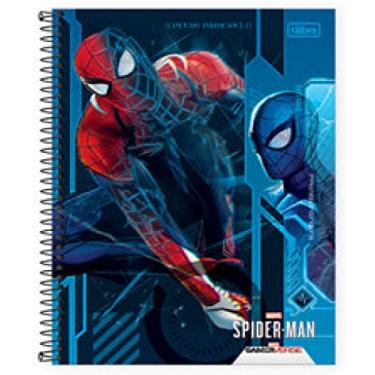 Imagem de Caderno Capa Dura 10X1 160 Folhas, Spider Man Game, 21 cm, Tilibra, 318108 - SORTIDO