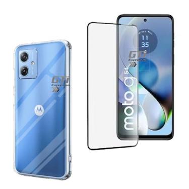 Imagem de Kit Capa Anti Impacto e Película de Cerâmica Compatível Com Motorola Moto G54