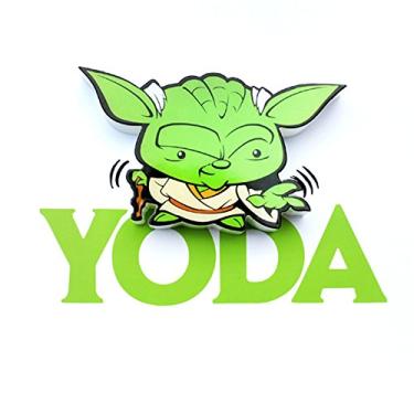 Imagem de Mini Luminária Yoda, 3D Light FX, Verde