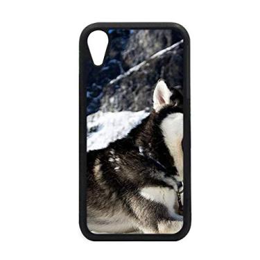 Imagem de Capa Big Mouth Dog Snow Husky para iPhone XR para proteção de telefone Apple
