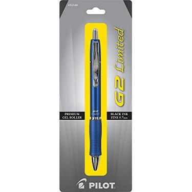 Imagem de Pilot, G2 Limited Caneta rolo de gel premium, ponta fina 0,7 mm, barril azul, tinta preta