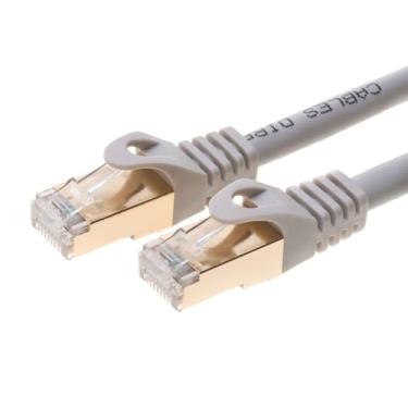 Imagem de Cables Direct Online Cabo de rede Ethernet Ethernet de cobre de 30 pés S/FTP Cat7, fio de Internet, compatível com PC, laptop, modem, roteador, TVs, cabo de impressora, consoles para casa e escritório