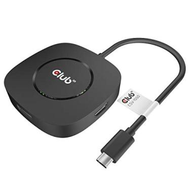 Imagem de 3 portas USB-C para Displayport MST Hub-3x 4K 60Hz- 8K 60Hz- 4K 120Hz com Dsc 1.2- USB c para DisplayPort Triple Monitor - Spitter para configuração de monitor triplo HBR 3, CSV-1550 Club 3D