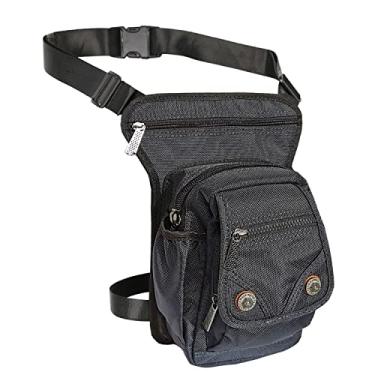 Imagem de Innturt Bolsa de nylon para pernas, pochete tática de ombro, Azul, Medium