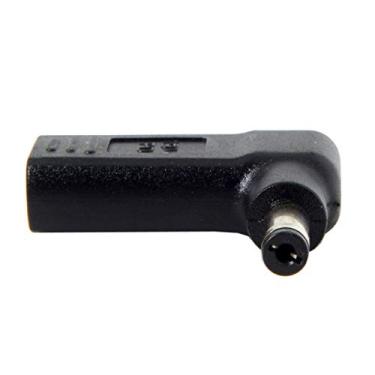 Imagem de Cablecc Adaptador USB 3.1 Tipo C USB-C para CC 20V 5,5 x 2,1 mm Emulador PD Gatilho Ângulo de 90 graus