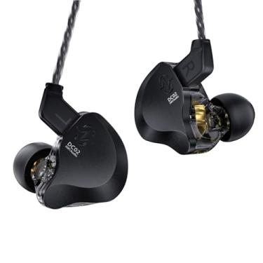 Imagem de CCZ DC02 fones de ouvido intra-auriculares, fones de ouvido IEM para músicos cantores DJ, fones de ouvido com fio de graves profundos IEM para jogos, fones de ouvido de som estéreo HiFi 1DD, cabo OFC