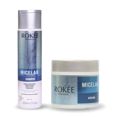 Imagem de Kit ROKÉE Shampoo 300ml + Máscara Micelar 500g