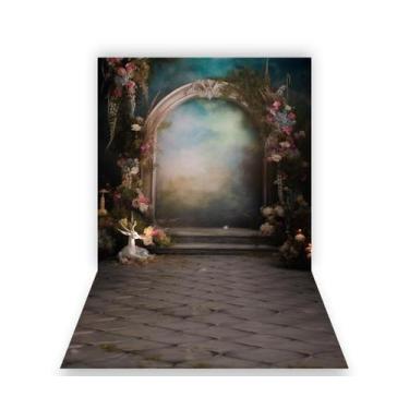 Imagem de Fundo Fotográfico 1,50 X 2,70 - Ensaio Gestante Arco de Flores 119 - V