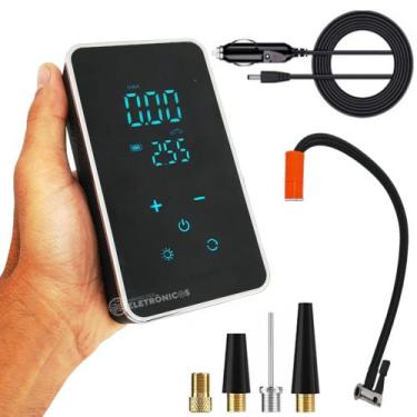 Imagem de Compressor De Ar Elétrico Portátil Mini Compressor De Ar Com Buzina Al