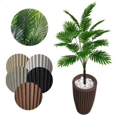Imagem de Coqueiro Artificial Permanente com Vaso Decoração - Flor de Mentirinha
