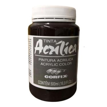 Imagem de Tinta Acrílica Corfix 500ml G2 Escolha a Cor , MARROM DE GARANçA G2